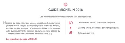 A michelin man symbol on the upper side of your tires means that they feature a tread wear indicator. L'Assiette du Guide Michelin 2016 pour le restaurant ...