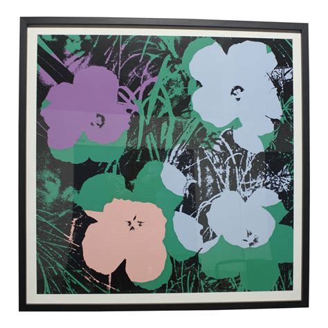 After exhibiting his work in several galleries in. Andy Warhol Flowers Framed Sunday B. Morning Screenprint ...