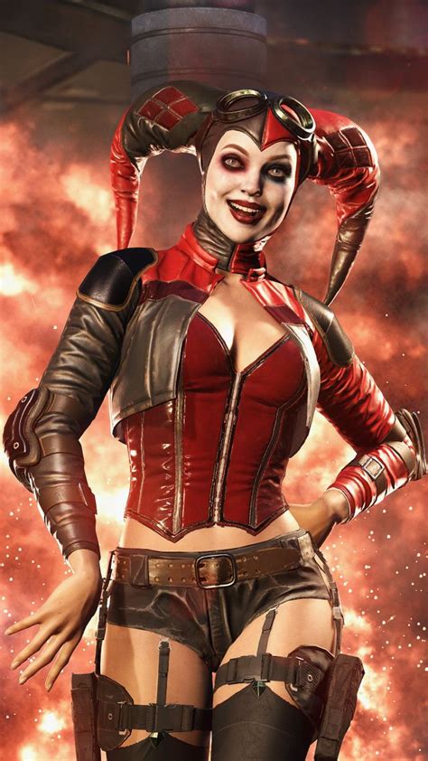 Harley quinn is in love, so she has her mood changed. Wallpaper Injustice 2, Harley Quinn, fighting, PC ...
