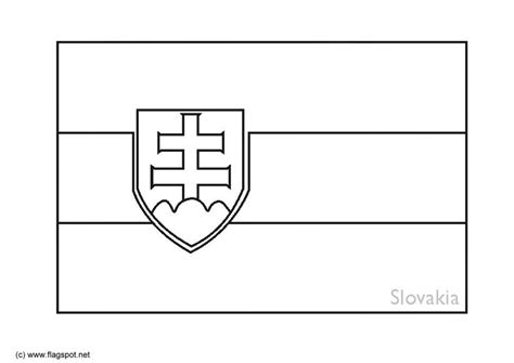 Flaggan antogs den 1 september 1992 och hissades för första gången två dagar senare utanför slottet i bratislava. Målarbild Slovakien - Bild 6162.