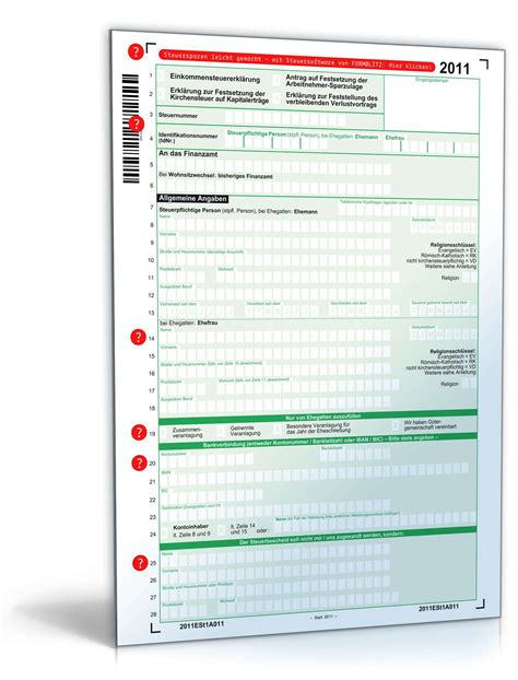 Bitte drucken sie die formulare aus und versenden sie diese als brief an ihr finanzamt. Steuerformular Mantelbogen Einkommensteuererklärung 2011