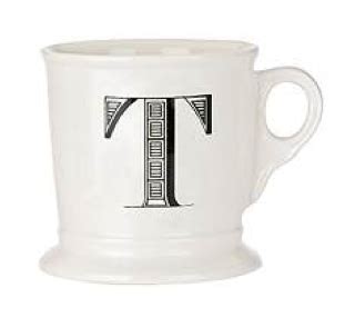 Custom name with initials personalized monogram coffee mug. Initial coffee mug | Initial coffee mugs