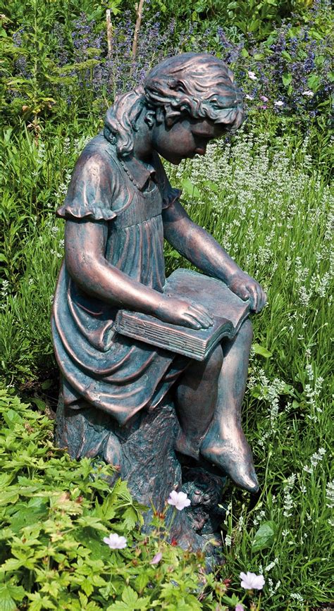 Check spelling or type a new query. Girl Reading Garden Sculpture - Stone Finish | Garden ...