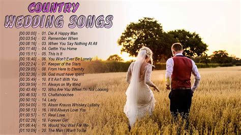 The work has been done to narrow things down, simply listen and decide if they work for you. Country Wedding Songs Greatest Hits 2019 - Best Country ...