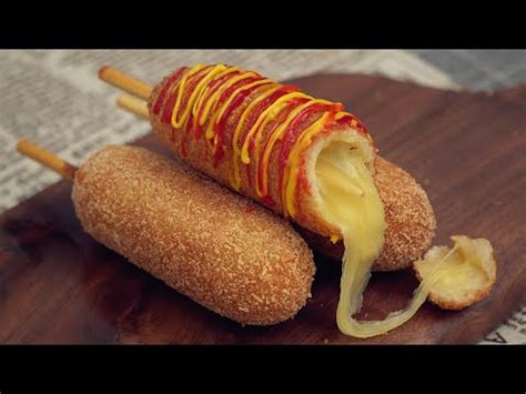 —becky tarala, palm coast, florida home breads, rolls & pastries bread recipes muffins prep/total time: Mozzarella Cheese Corn Dog Recipe [Korean Street Food ...