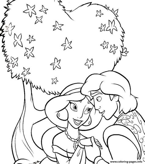 Aladdin & jasmine holding hands pdf link. Princess Jasmine And Aladdin S0bad Coloring Pages Printable