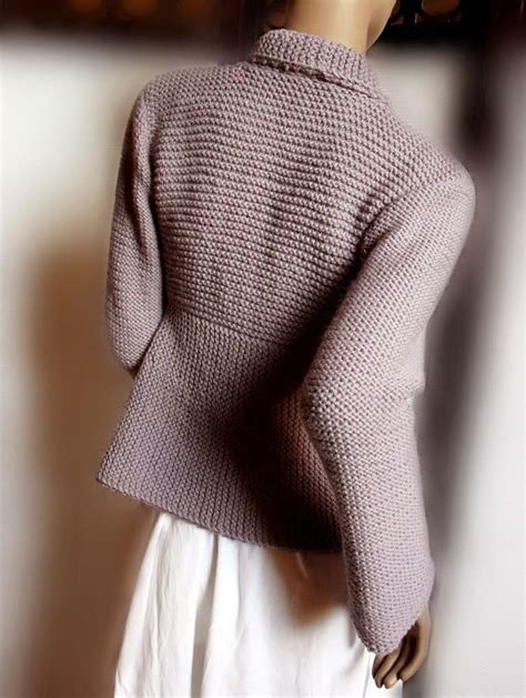 Encuentra los modelos de sueters tejidos de moda con las indicaciones necesarias sobre lo que es tendencia y detalles de su. Chaqueta de suéter de punto de mano de mujer púrpura gris lana suéter Cardigan muchos colores ...