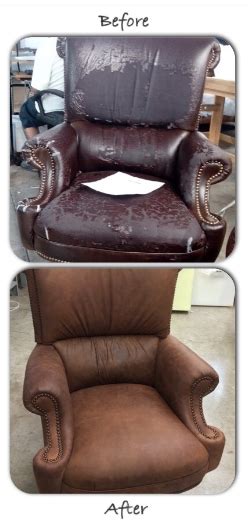 When you have a damaged office chair or waiting room chair, it can be a deterrent for a potential customer that looks at your furniture and wonders how you can leave your office in a state a distress. office chair recover - before and after | Leather repair ...