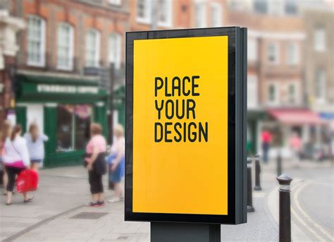 Designers can obtain the desire presentation. Free Outdoor Advertising Street Poster / Billboard PSD ...