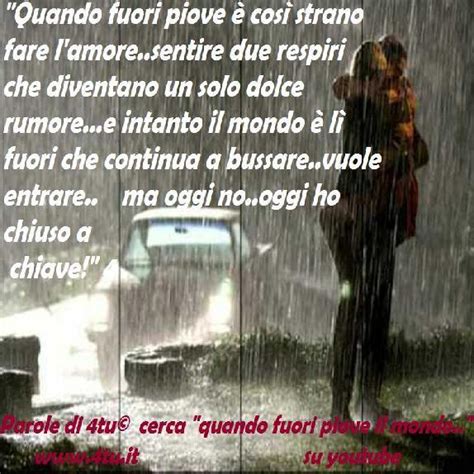 I pensieri e le parole per le condoglianze in caso di scomparsa di un genitore non possono mancare, soprattutto da parte delle persone più vicine. frasi e canzoni sulla pioggia - "quando fuori piove è così ...