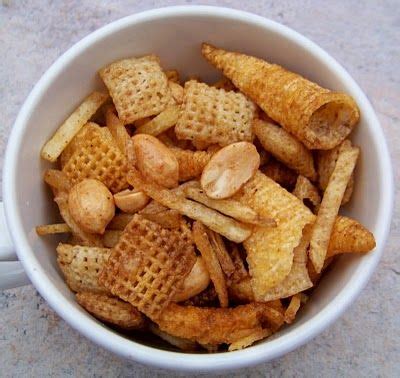 Combine butter, worcestershire sauce, salt and garlic powder. Texas Trash Chex Mix | Savory snacks, Chex mix recipes ...