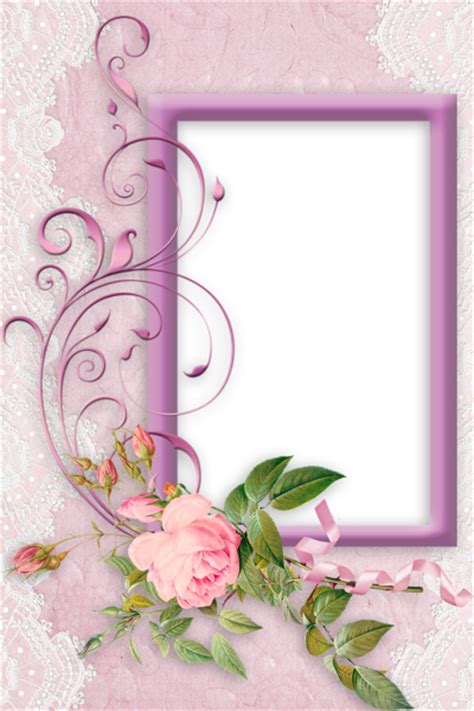 The image is transparent png format with a resolution of 2143x3000 pixels, suitable for design use and personal projects. Nice Pink PNG Frame with Rose | Gallery Yopriceville ...
