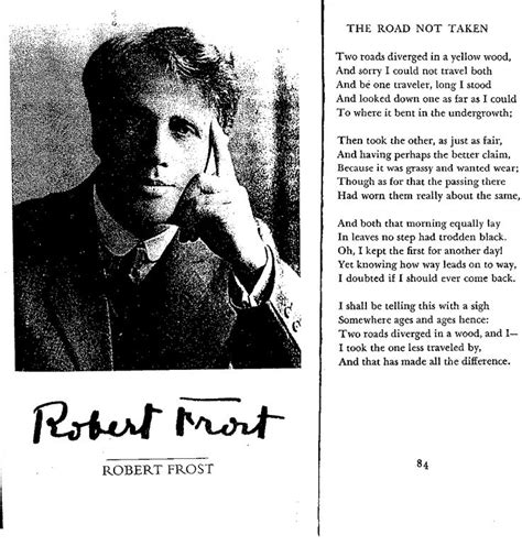 The book was called a boy's will. when it appeared in nineteen thirteen, frost received. Robert Frost | The road not taken, Robert frost poems ...