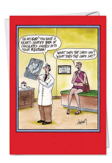 They're dirty and funny (like your boyfriend). Proctologist Hilarious Naughty Valentine's Day Card