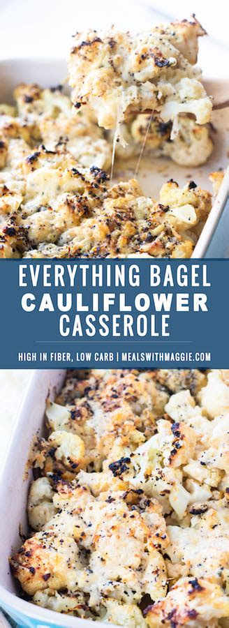 Keto, low carb, gluten free recipes for refined palates. Everything Bagel Cauliflower Casserole | Recipe (With ...