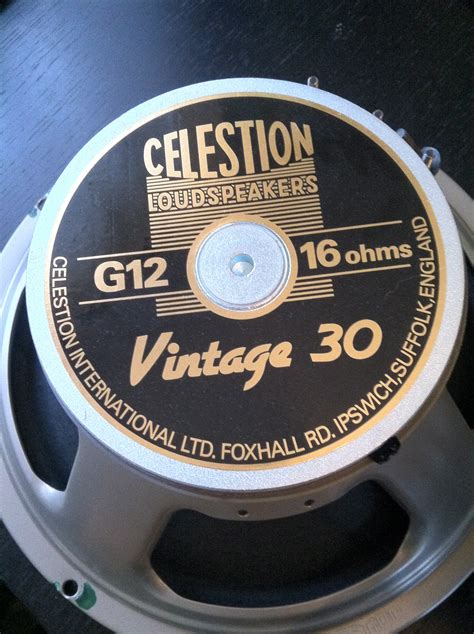 For example, the mesa v30 is actually voiced differently as well as being made in england. Photo Celestion Vintage 30 (8 Ohms) : Celestion Vintage 30 (#477094) - Audiofanzine