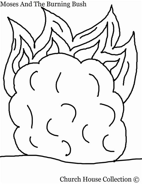 Top 10 moses coloring pages for preschoolers: Bush Coloring Page at GetColorings.com | Free printable ...