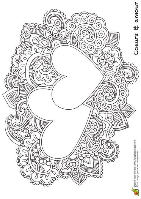 ⭐ free printable heart coloring book. Coloring Pages Of Hearts For Teenagers Difficult ...