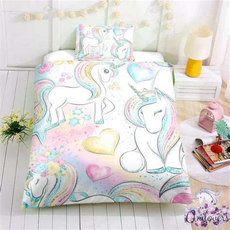 And, thankfully, they love it! Magical Unicorns Gathering Together Bedding Set ...