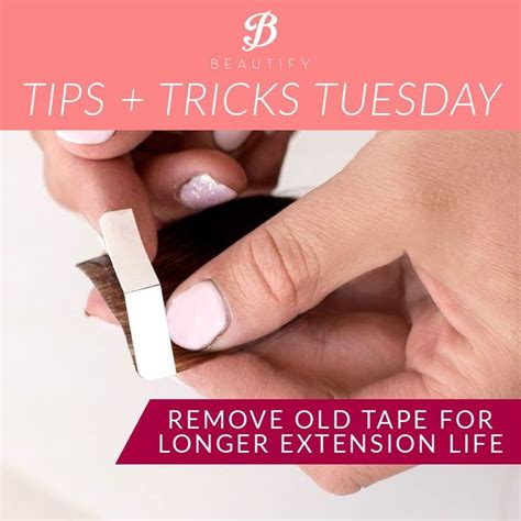 It will gradually break the bond and make the glue to become hard. Tip Tuesday: Removing Tape from Extensions Extension tape ...