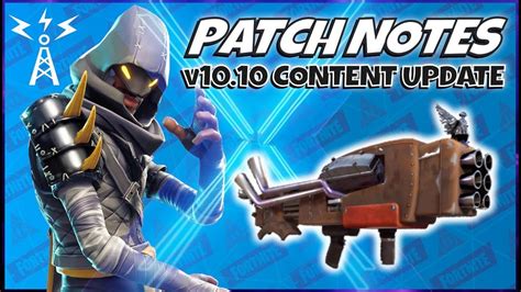 The first in a while, the v9.30 patch update will introduce a new healing item into the island! Fortnite Stw: Patch Notes v10.10 Content Update - YouTube