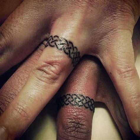 The married couple tattoo is a visual reminder of the. Wedding Ring Tattoo Ideas - Amazing Designs for Couples