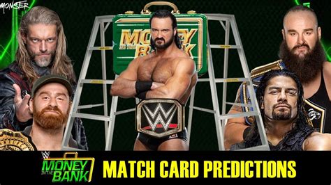 Maybe you would like to learn more about one of these? WWE Money in the Bank 2020 Official Match Card Predictions - YouTube