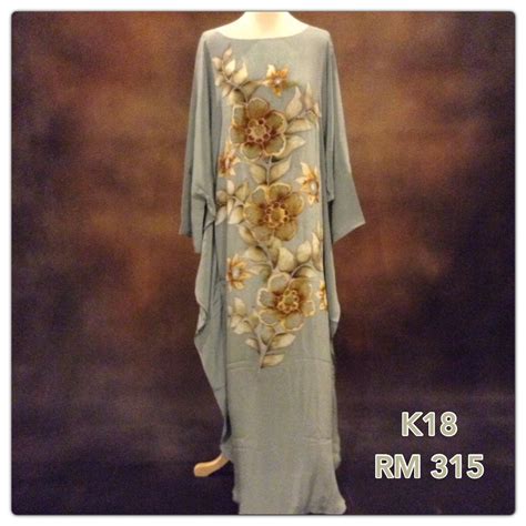 Batik sutera terengganu (part 2). Cotton Siti: Kaftan Batik Sutera Crepe Terengganu