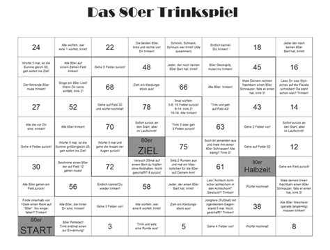 Aber nicht einfach nur ein langweiliges gesellschaftsspiel, sondern mit zusätzlichem spaßfaktor? 80er Trinkspiel