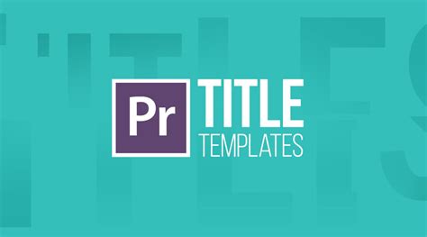 Learn How to Use Our Premiere Pro Title Templates | Motion Array | Premiere pro, Learning, Video ...