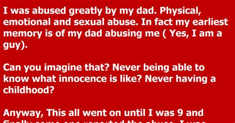 My grandfather had brain cancer, his daughter had ovarian cancer, mother's sister has had breast cancer, and other , i found how to have a spontaneous remission of cancer. Man Abused As A Child Adopts A Young Girl Who Was Abused ...
