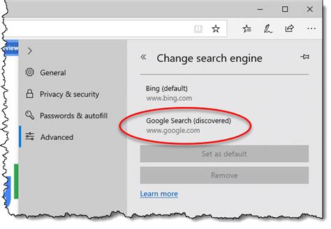 The default bing search engine gives good results, but everyone has their own taste. How to Change the Default Search Engine in Microsoft Edge ...