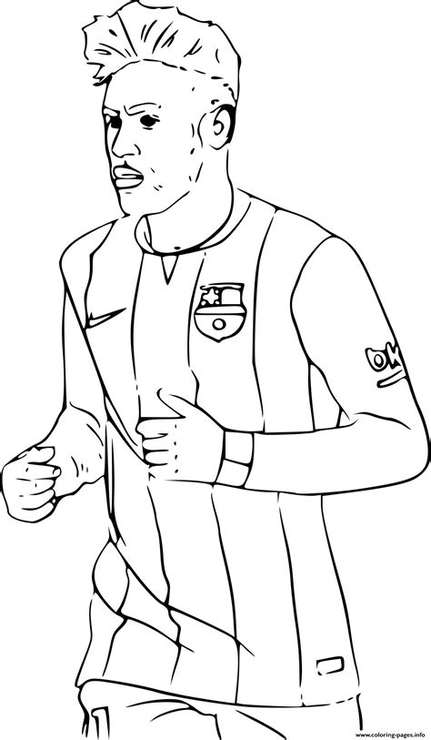 32 pages additionner et soustraire : Neymar Fc Barcelone Soccer Coloring Pages Printable