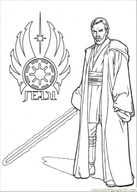 Free star wars coloring pages. Obi Wan Kenobi 2 Coloring Page for Kids - Free Star Wars ...