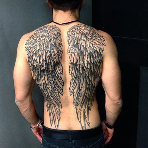 It is a cool tattoo for a guy. 17+ Awesome Angel Wing Tattoos | Free & Premium Templates