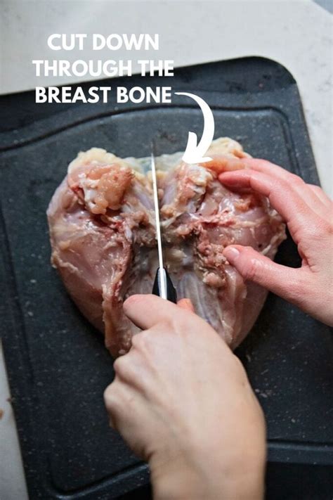 Bend each leg back until thighbone pops out of its socket. How to cut a whole chicken step by step | Feast and Farm