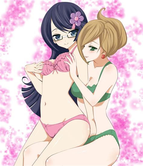 Black bra hair ornaments game character blue hair. Rule 34 - 2girls araragi (pokemon) ass blue eyes borupikka ...