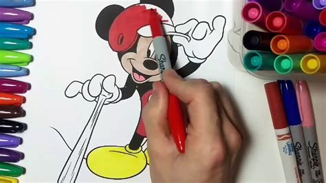 Pluto (13) mickey mouse (20) minnie mouse (24) donald duck (48) daisy duck (22) ducktales (41) daffy duck (6). Mickey Mouse Club House Coloring Page | Baseball Mickey ...