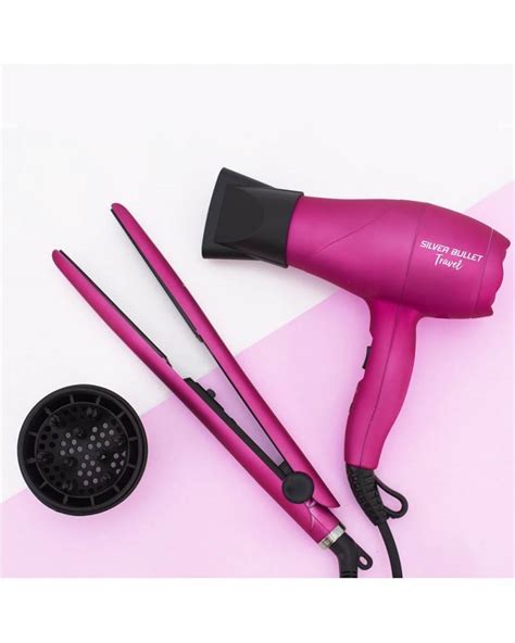 Babyliss pro nano portable travel hair dryer & travel hair straightners pink gift set. Silver Bullet Luxe Travel Set - Hair Dryer and ...