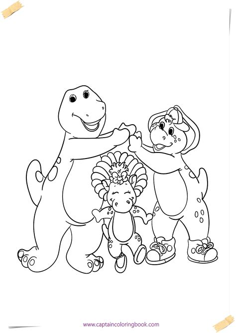 Barney coloring pages are great fun as everyone no matter who they are how old they are love to scribble or color or paint on a piece of paper. Coloring book pdf download