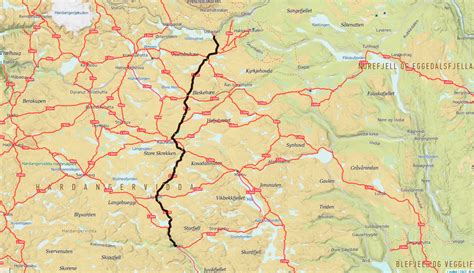 Hardangervidda fjellkart (ck 47) (kart, falset) av forfatter cappelen damm kart serie: Løpesmellen over Hardangervidda — Sidespor