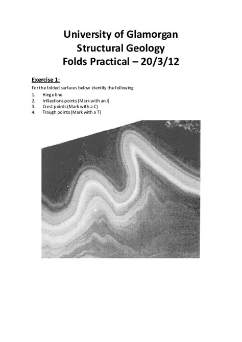 (PDF) Optional folds and stereonet practical | Chris Wild ...