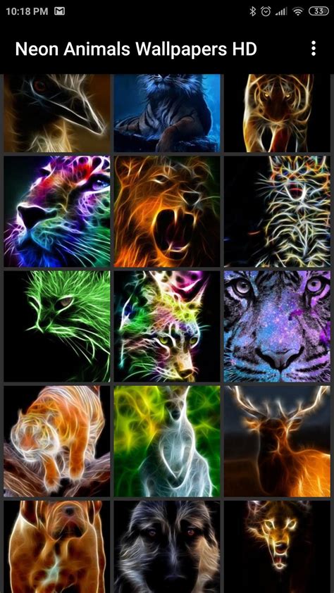 You believe mother nature and graphic designers both do magnificent work? Neon Animals Wallpapers HD for Android - APK Download