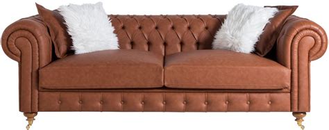 Optisch wirkt kunstleder wie leder, ist aber deutlich preisgünstiger. Couch Chesterfield Leder Silber / Edinburgh Chesterfield 3 ...