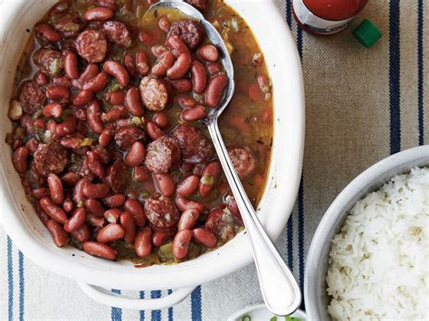 First this is some sort of soup, our beans are not runny liquid! New Orleans Red Beans and Rice | Red beans, Red bean, rice ...