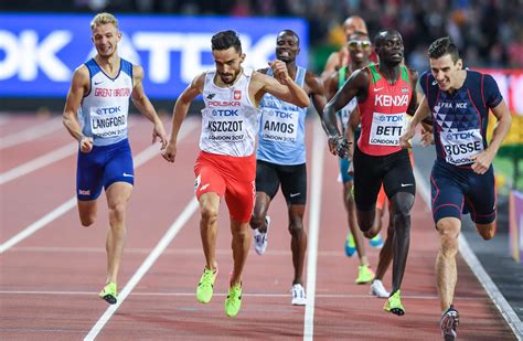 Polski lekkoatleta specjalizujący się w biegu na 800 metrów. Adam Kszczot, Londyn 2017