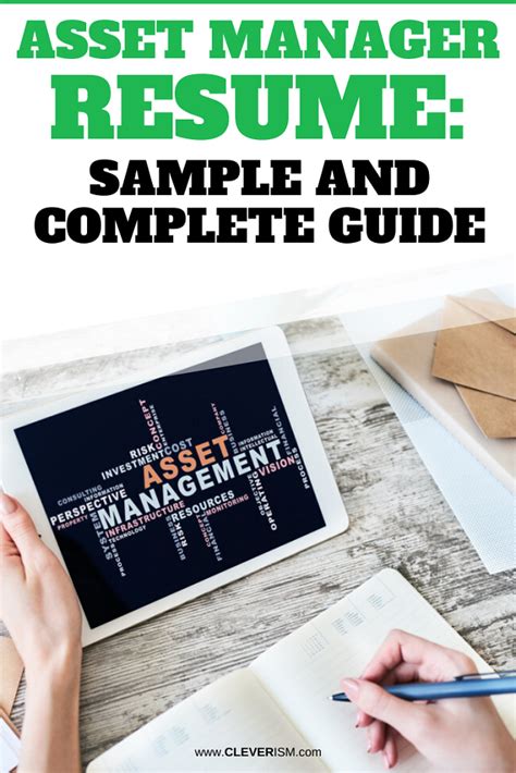 They are required to manage client's investments such as currency, property, bonds, stocks, commodities, equities, among other financial products. Asset Manager Resume: Examples, Template, and Resume Tips ...