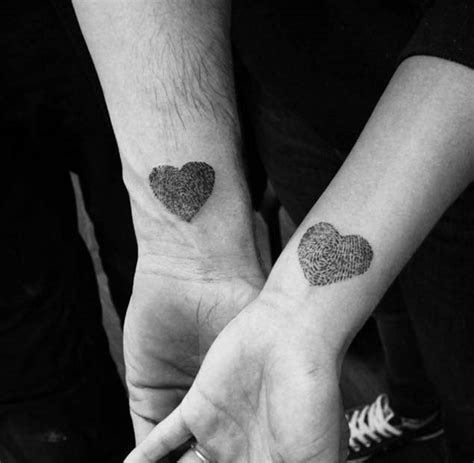 This cute tattoo from joe jonas and sophie turner. 34 Matching Couple Tattoos All Lovers Will Appreciate ...