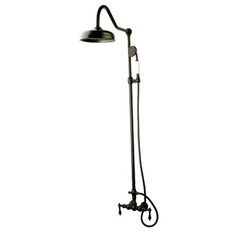 The hansgrohe 27143001 croma green tub/shower showerpipe has a 5.0 gpm flow rate for the tub spout, a 2.0 gpm flow rate for the shower head, and a 1.85 gpm flow rate for the hand shower. Kingston Brass 2-Handle 1-Spray Shower Claw Foot Tub ...