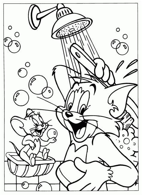 With these pages provide some amazing colouring printable activities to your jerry is on the head of tom coloring page from tom and jerry category. Free Printable Tom And Jerry Coloring Pages For Kids